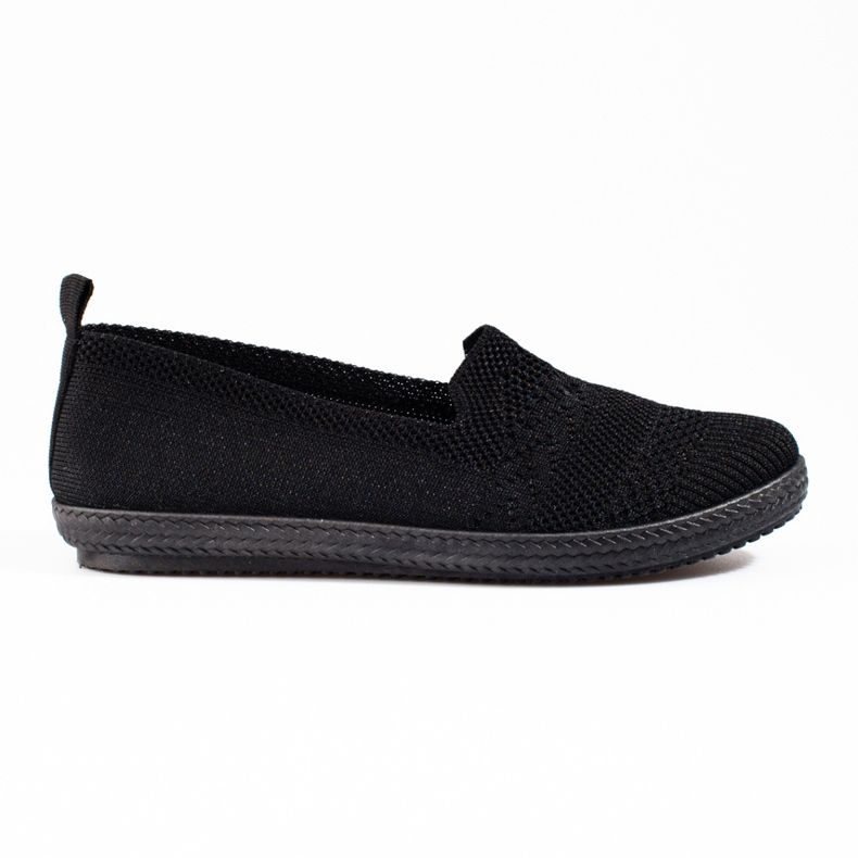 Shelovet Damen-Textil-Slipper schwarz