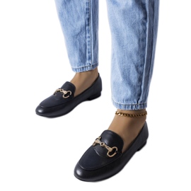 Schwarze Loafer mit Schnalle von Philip