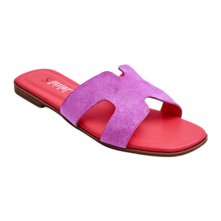 PS1 Klassische Wildlederhausschuhe für Damen Lila Evana violett