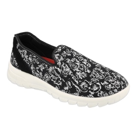 Befado Frauen Sportschuhe 517D019 Schwarze Blumen