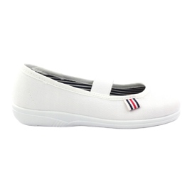 Mädchen Hausschuhe Tschechische Befado 274X013 weiß