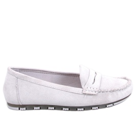 BM Anaya Graue Wildlederloafer für Damen