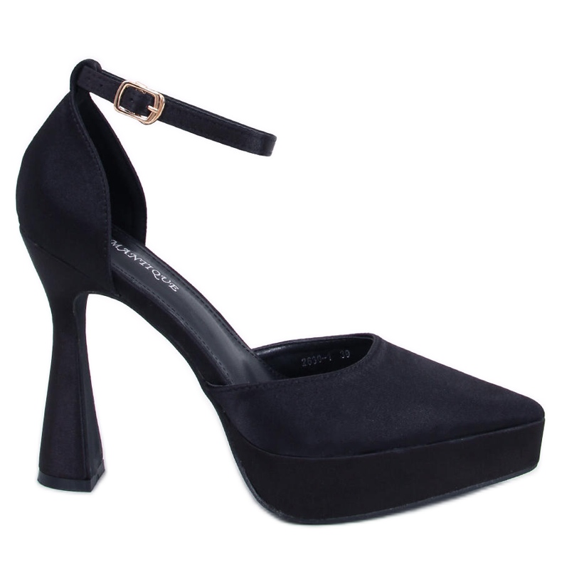 BM Plateaupumps Carlie Black schwarz