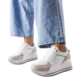 Graue Sneaker mit Keilabsatz von Harvé