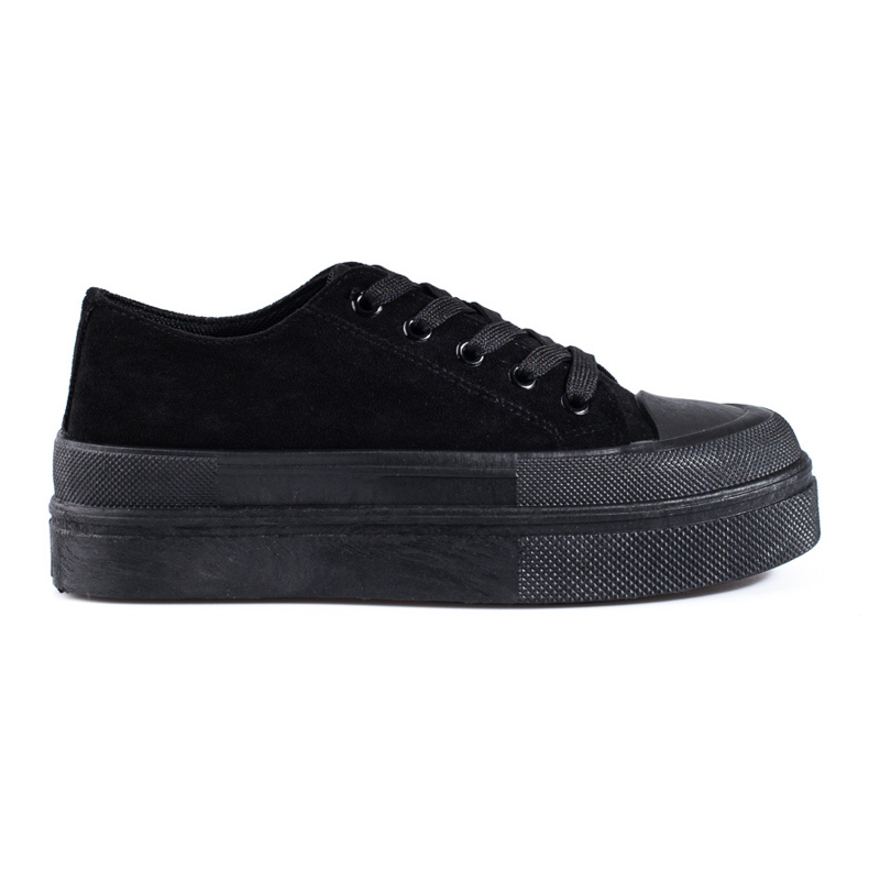 High-Plateau-Sneaker schwarz Shelovet