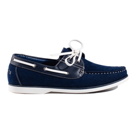 Shelovet marineblaue Wildlederloafer für Herren