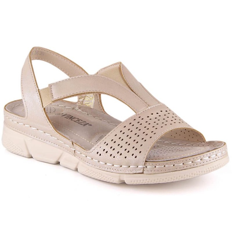 Bequeme Schlupfsandalen Vinceza W 2237 beige