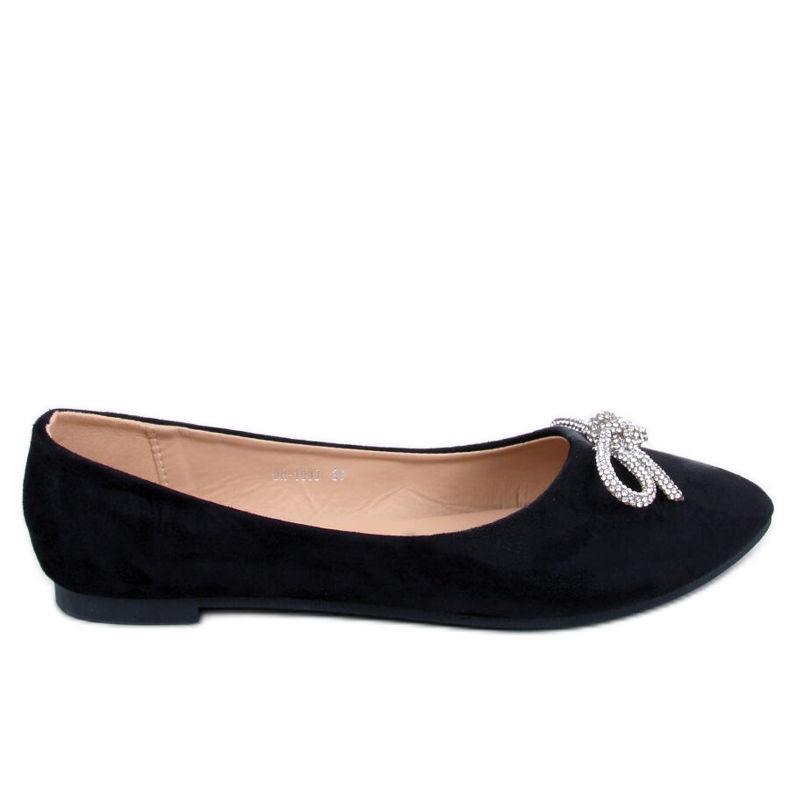 Batten Black Almond Toe Ballerinas schwarz