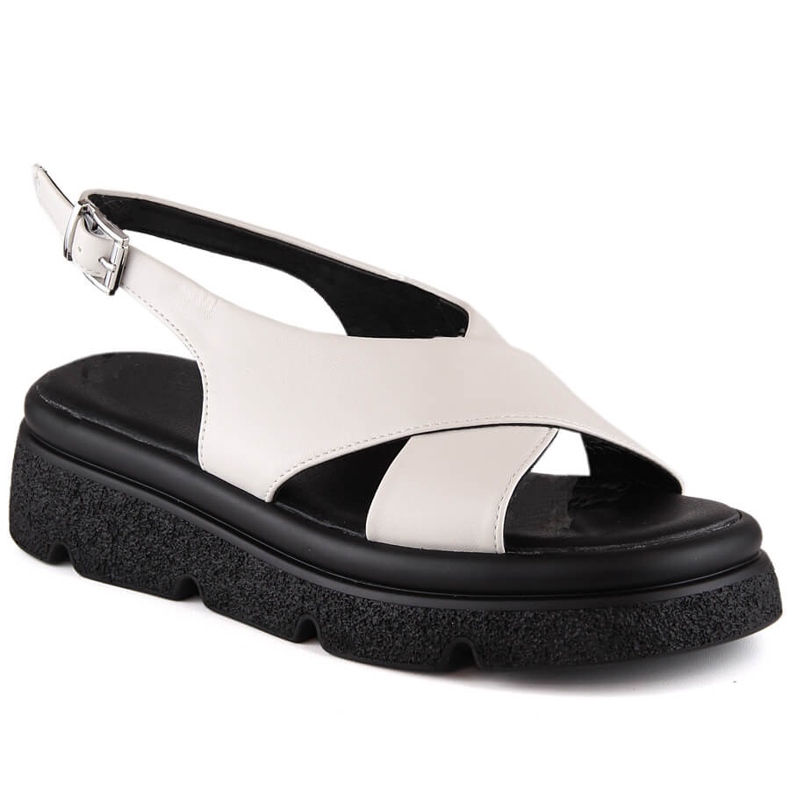 Beige Plateausandalen für Damen Jezzi 5473