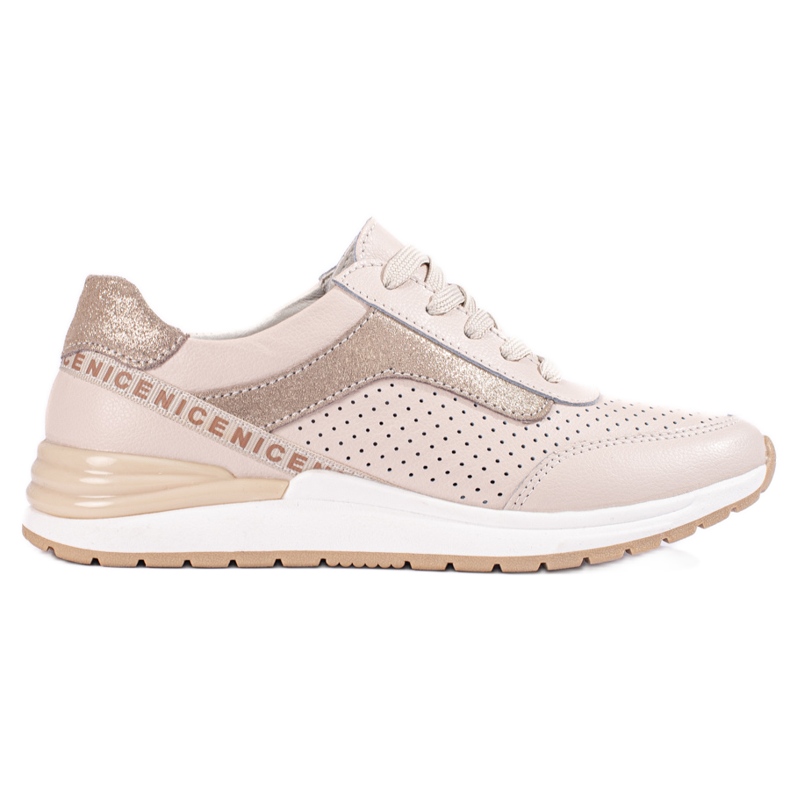 Beige Sportschuhe für Damen von Shelovet