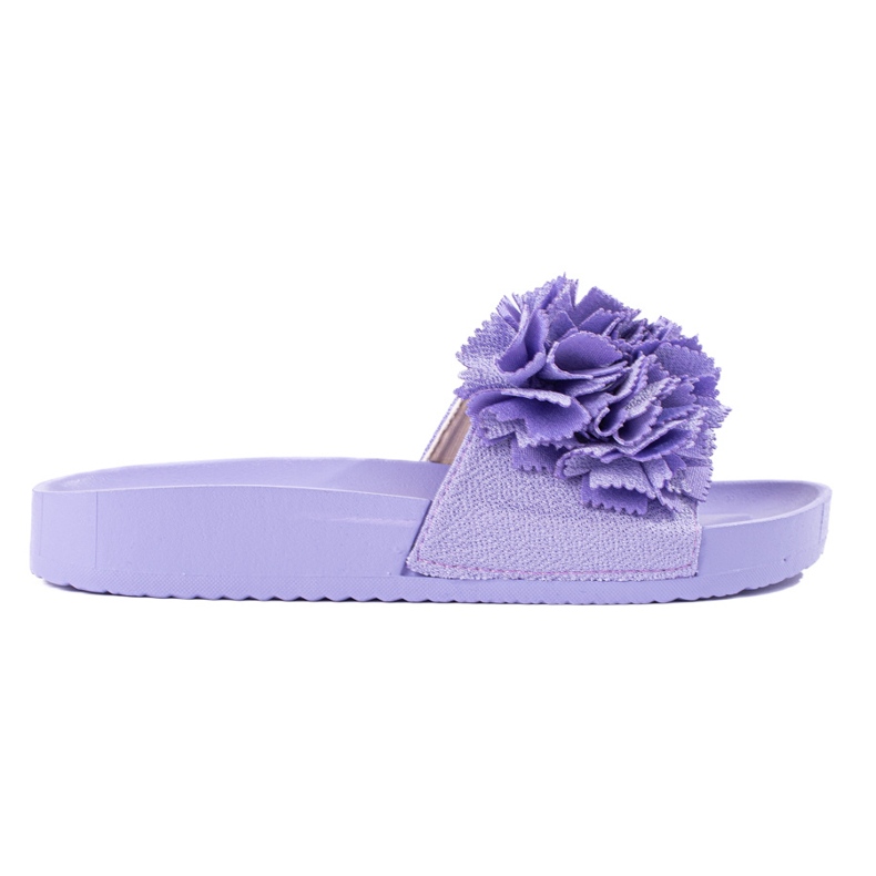 Lila zehenstegsandalen auf der Shelovet-Plattform violett