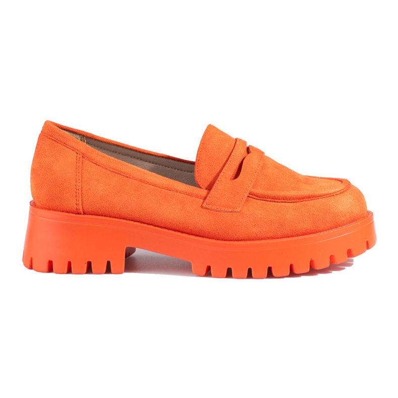 Orange Wildlederloafer von Shelovet
