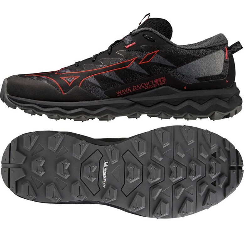 Laufschuhe Mizuno Wave Daichi J1GJ225601 Gore-Tex schwarz