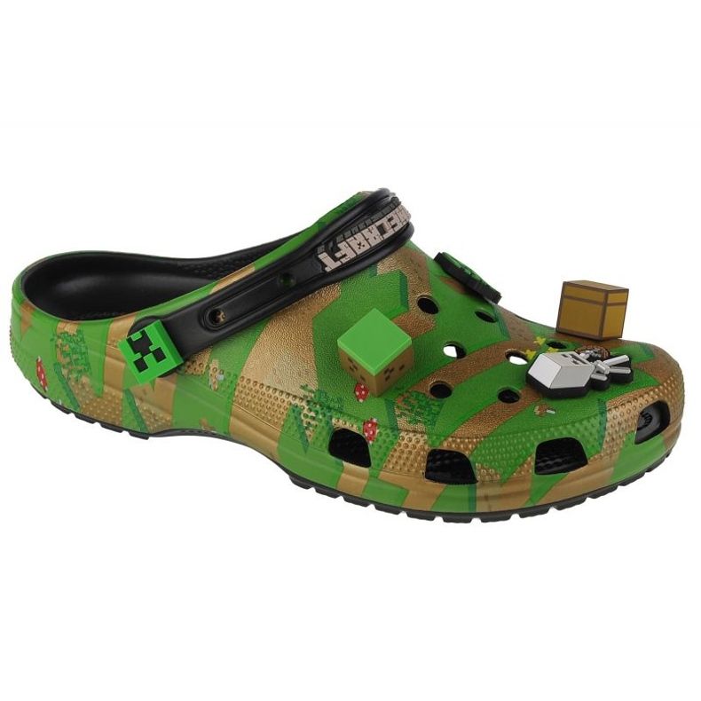 Clogs Crocs Elevated Minecraft Classic Clog 208472-90H grün