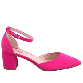 Vonetta Fuchsia Offene Pumps mit niedrigem Absatz rosa