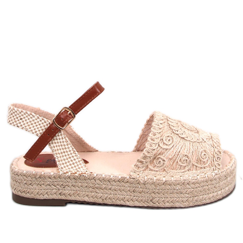 Boho Ingram Beige Espadrille-Sandalen