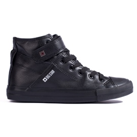 Schwarze hohe Damensneaker Big Star V274542