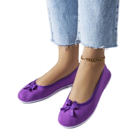 Lila Ballerinas aus Stoff von Gendron