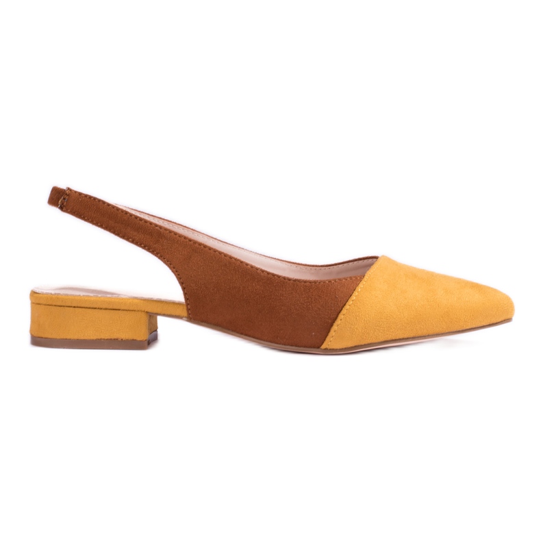 Pumps mit offenem Absatz für Damen Shelovet braun