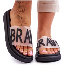 Vinceza Plateau-Slipper für Damen Schwarz Brave