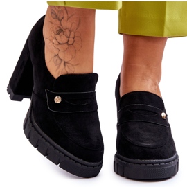 Vinceza Elegante Wildleder High Heels Schwarz Mintore