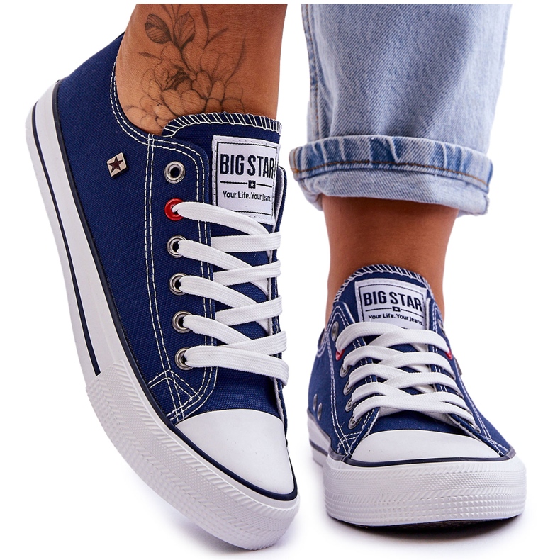 Damen Sneakers Big Star T274021 Marineblau