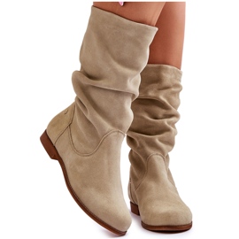 Damen Wildlederstiefel Maciejka 05057-09 Hellgrün