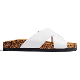 W. Potocki Weiße Korksandalen für Damen Shelovet