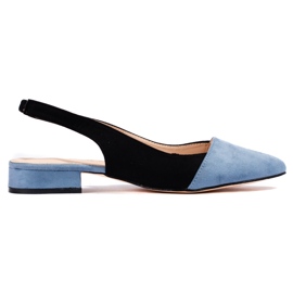 Pumps mit offenem Absatz für Damen Shelovet schwarz