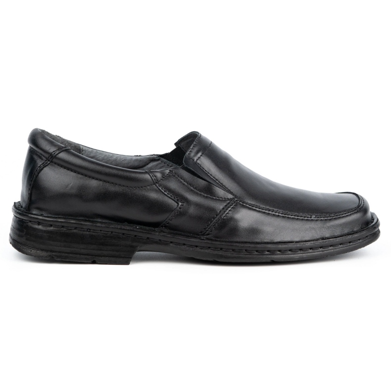 WASAK Herren-Slip-On-Mokassins aus Leder 0114W, schwarz