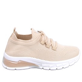 Caruso Beige Sockensportschuhe