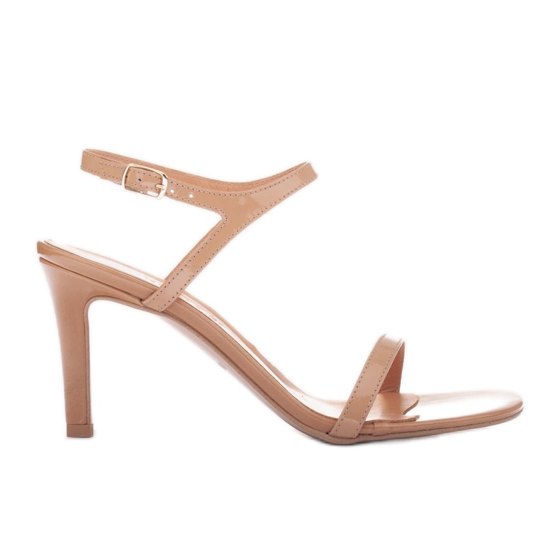 Marco Shoes Hochhackige Sandalen braun