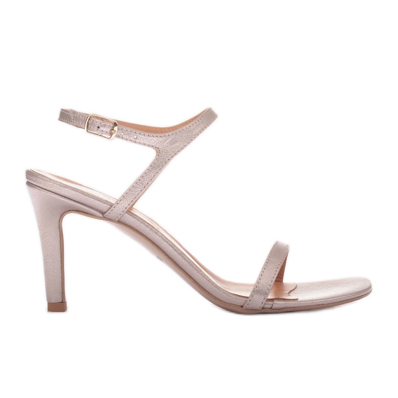 Marco Shoes Hochhackige Sandalen golden