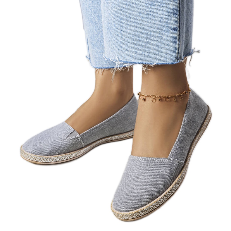 Graue Amiral-Espadrilles für Damen