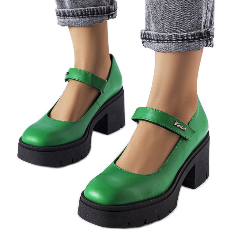 BM Grüne Lederpumps von Karino