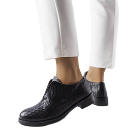 Beige Brogues LS5379 Taupe schwarz