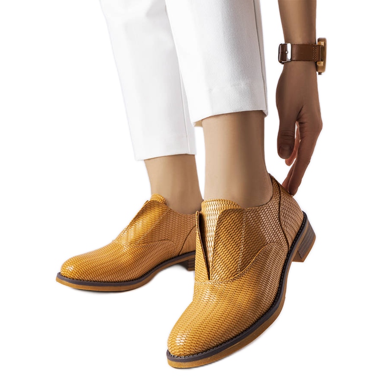 Hellbraune Schuhe LS5379 Taupe