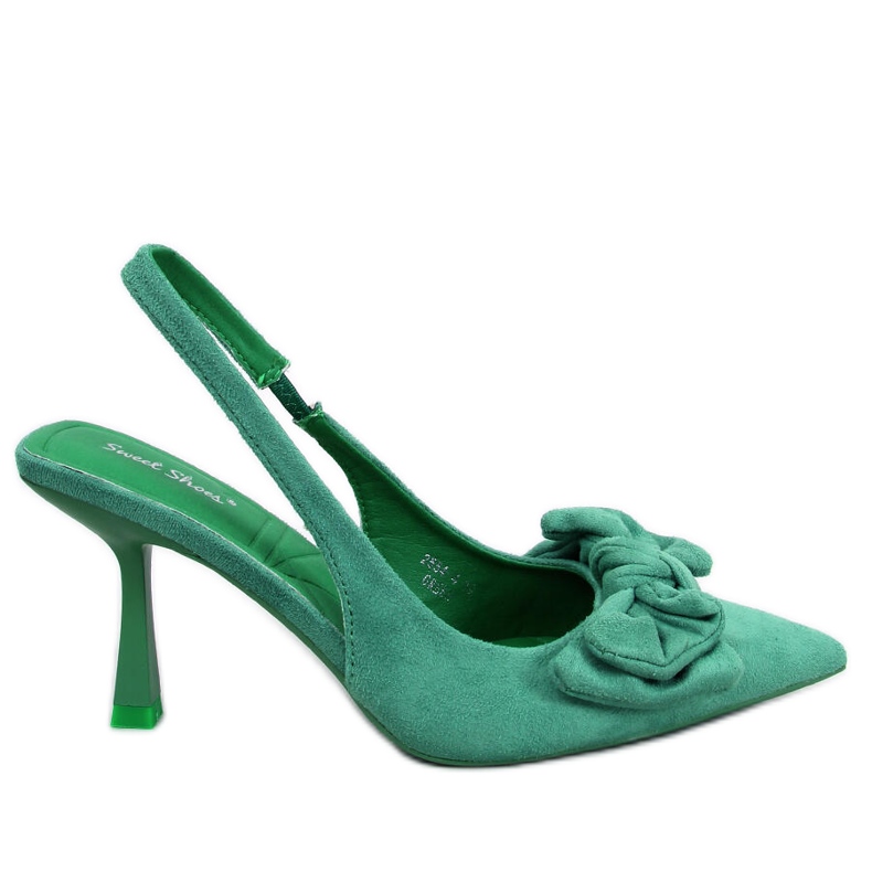 PA1 Shirley Green Pumps mit offenem Absatz grün