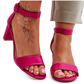 Frauensandalen auf dem Fuksja Post 20SD98-1617 Lexi rosa