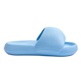 Plateau-Slipper aus leichtem Schaumstoff für Damen Blau Milton