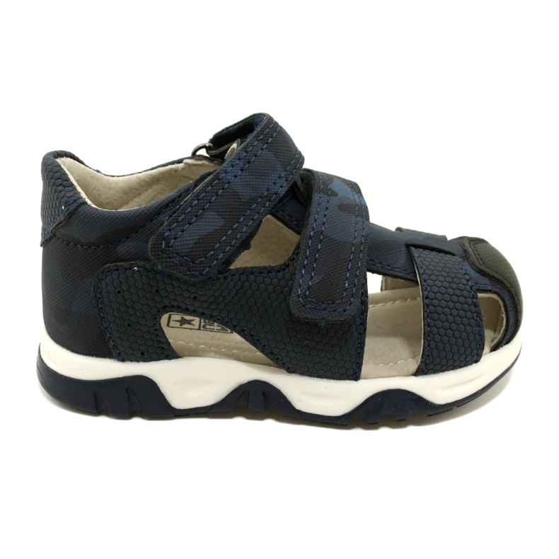 Evento Miss Klettverschluss-Sandalen für Jungen, Marineblau 23DZ23-5909