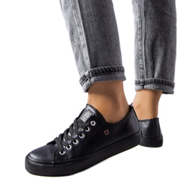 Big Star V274871 Turnschuhe aus schwarzem Kunstleder