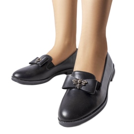 Schwarze verzierte Loafer von Ila