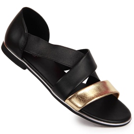 Damen-Slipper schwarz Jezzi 3882