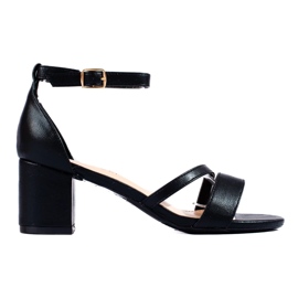 W. Potocki Damensandalen auf der Post Potocki schwarz