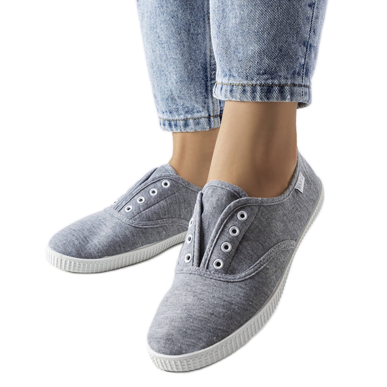 Graue Sneaker zum Hineinschlüpfen von Florala