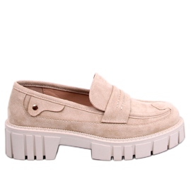 Plateau-Loafer von Chandra Beige