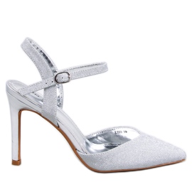 Pumps mit offenem Absatz von Imogen Silver silber-