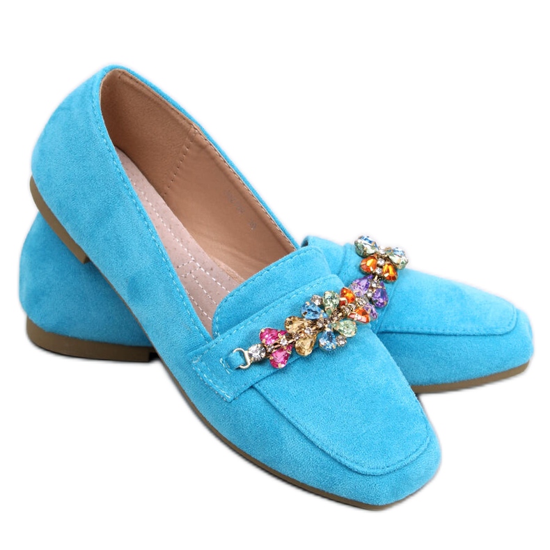 Davitian Blue Cubic Zirkonia Loafer blau