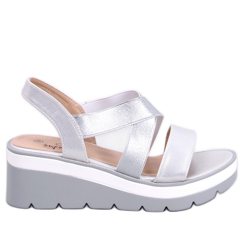 Sethi Keilsandalen in Silber silber-